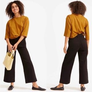 Everlane Cropped Wide Leg Jeans